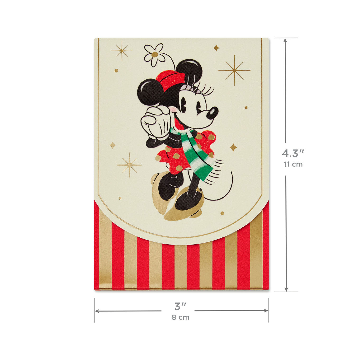 Minnie Mouse Holiday Small Covered Note Pad measurement image number 3