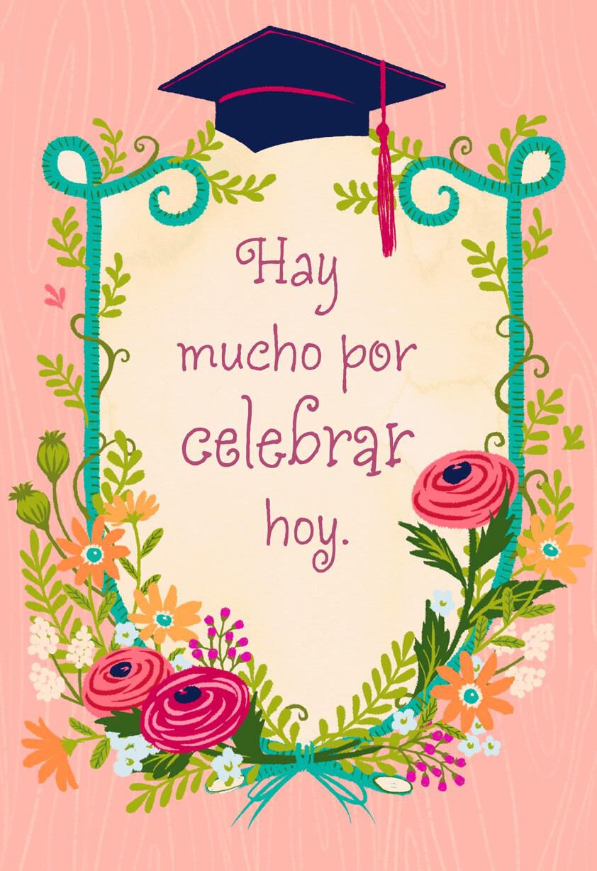 Determination and Dedication Spanish-Language Graduation Card