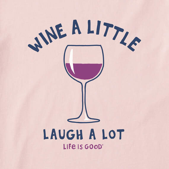 Life is Good Wine a Little Light Pink Women's T-Shirt, , large image number 2