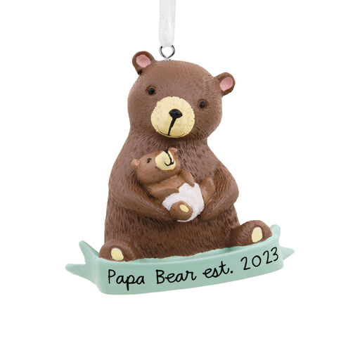 Papa Bear New Dad 2023 Hallmark Ornament, 