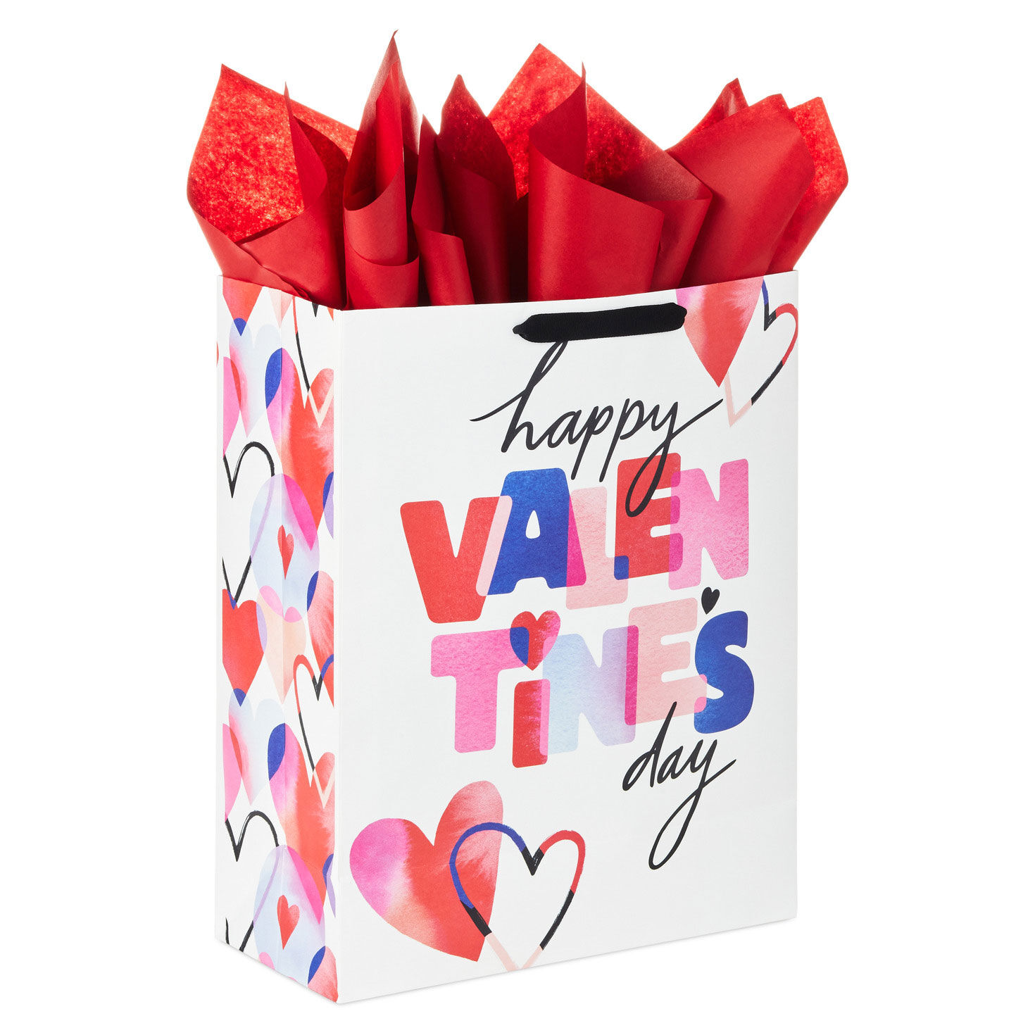 Happy Valentine's Day XL Gift Bag With Tissue back image number 6