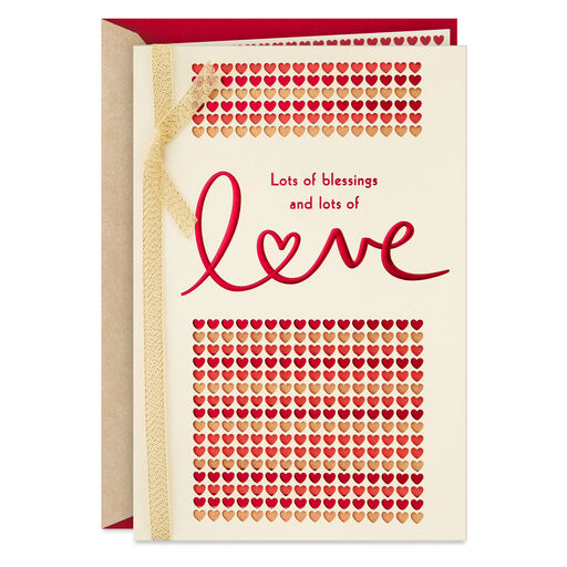 Blessings and Love Religious Valentine's Day Card, 
