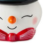 Shaped Snowman Taper Candle Holder upclose detail image number 4