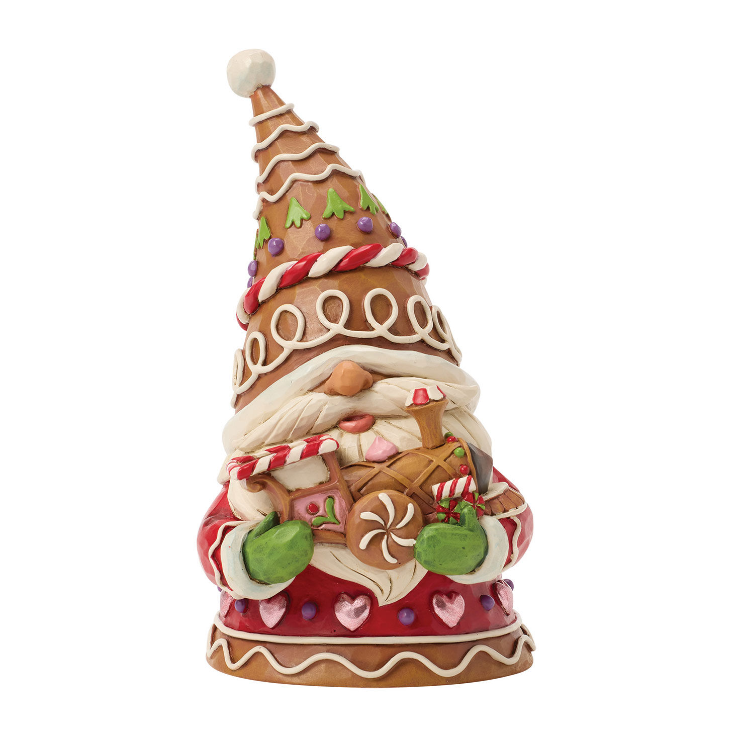 Jim Shore Heartwood Creek Gnome on Track Figurine, 5.5"