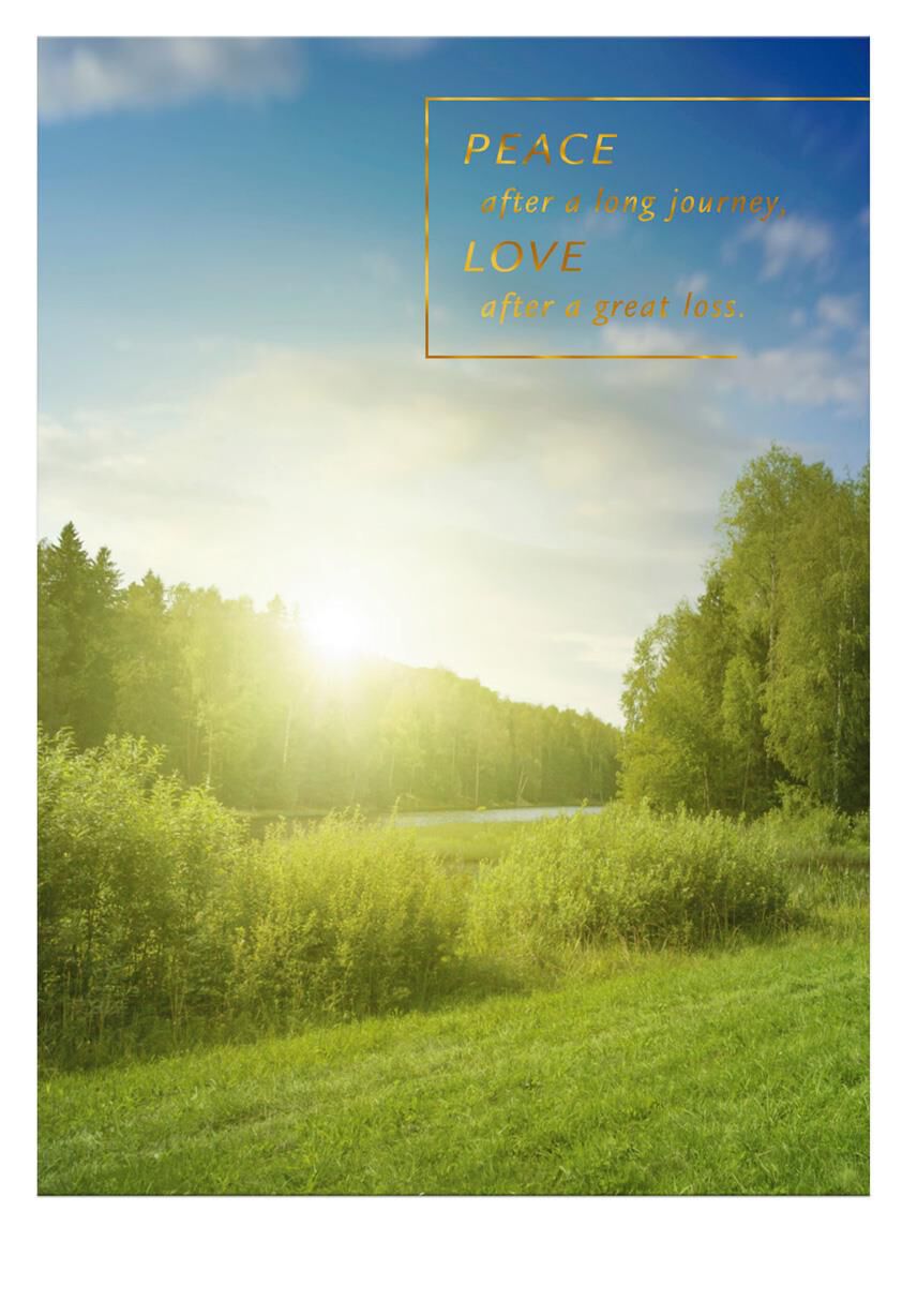 Peace and Love Sympathy Card