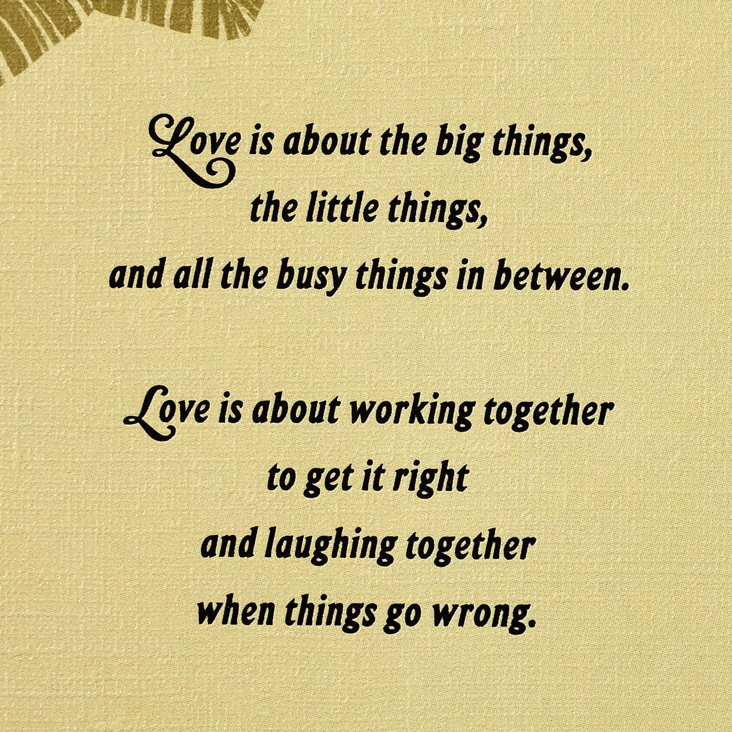 Bumble Bees and Tropical Plants 15th Anniversary Card Sentiment image number 2