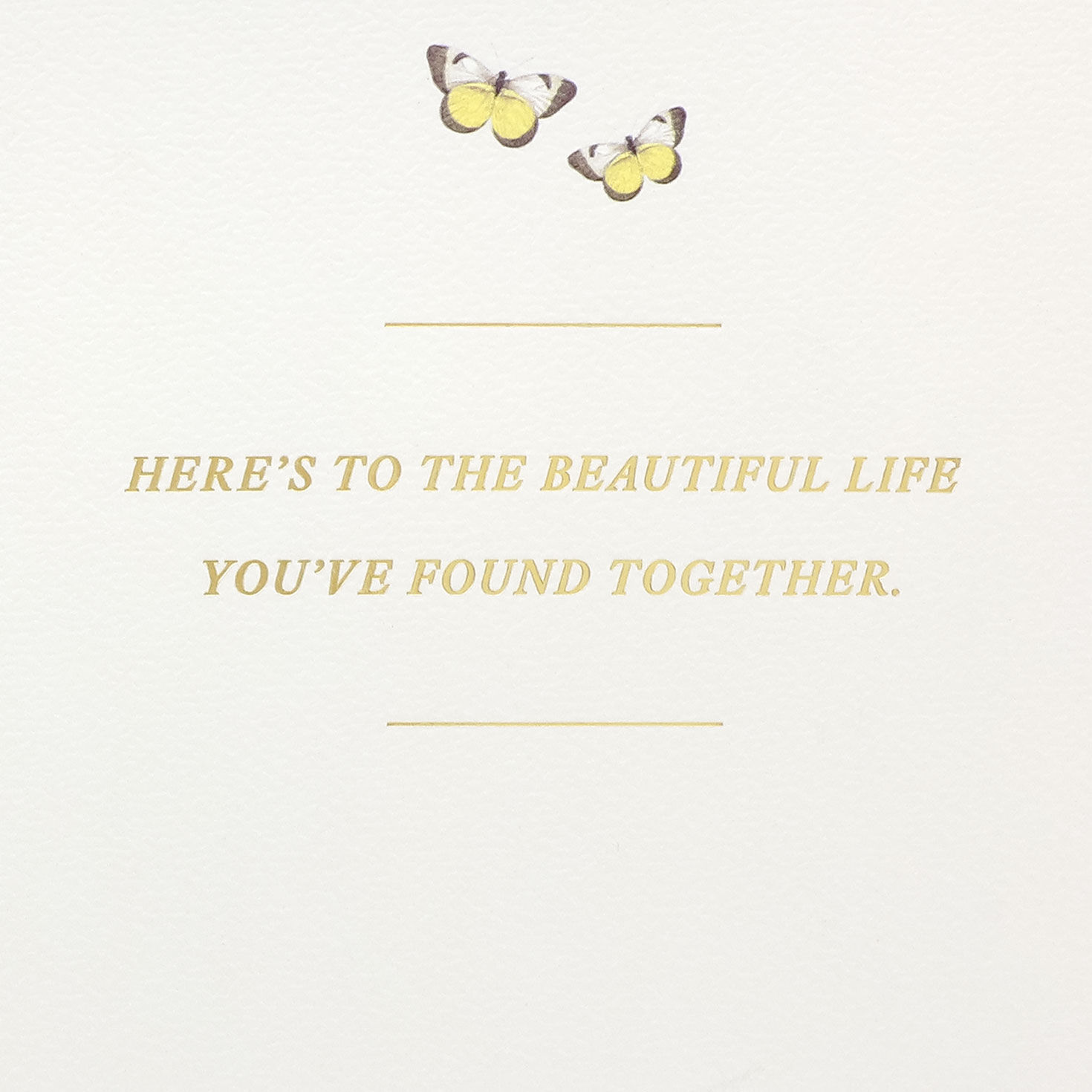 Fall Flowers Wedding Congrats Card for Couple Sentiment image number 2