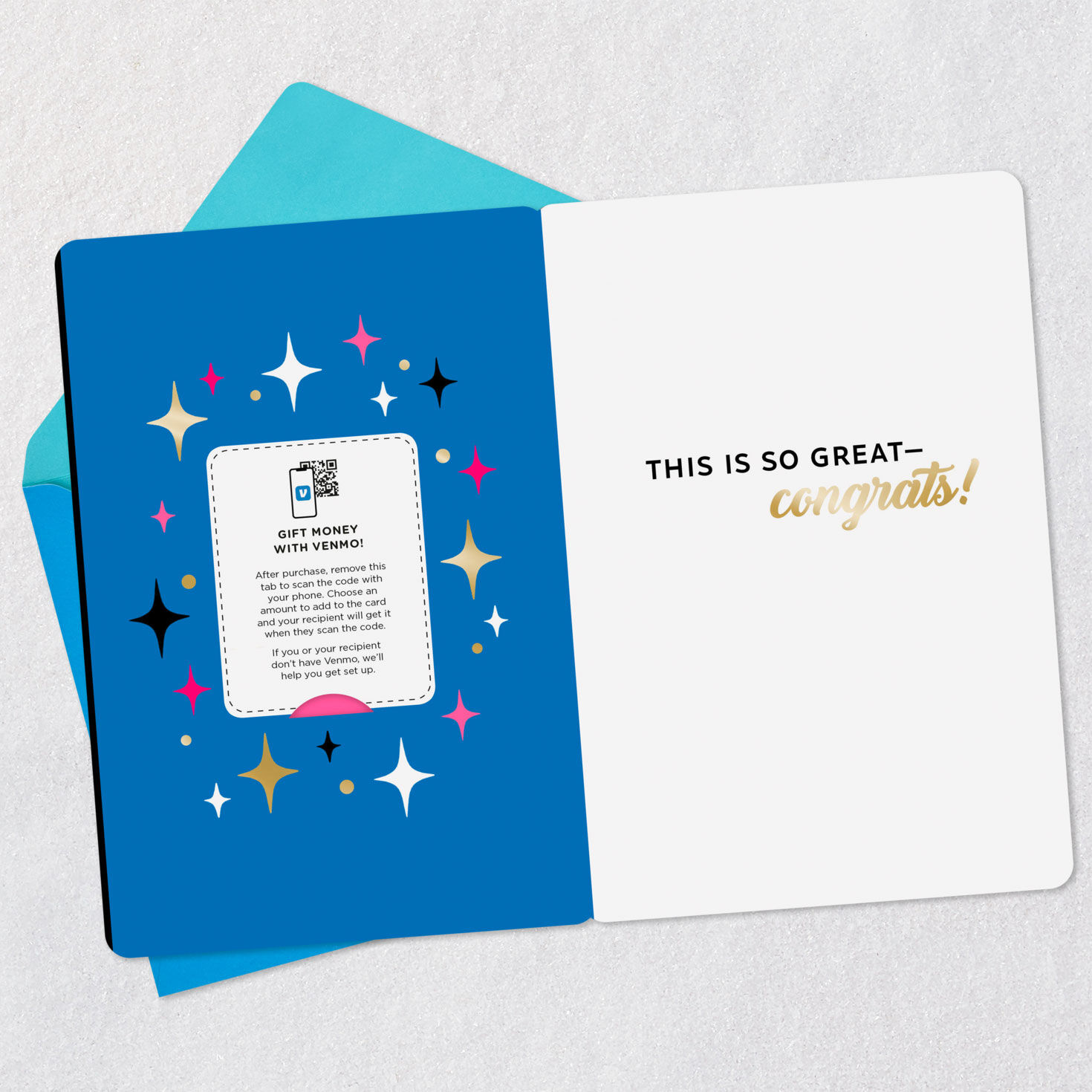 Hell Yes Venmo Congratulations Card, , large image number 3