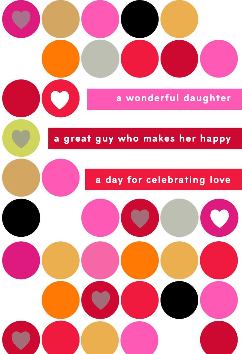 For Our Daughter and Her Great Guy Valentine's Day Card