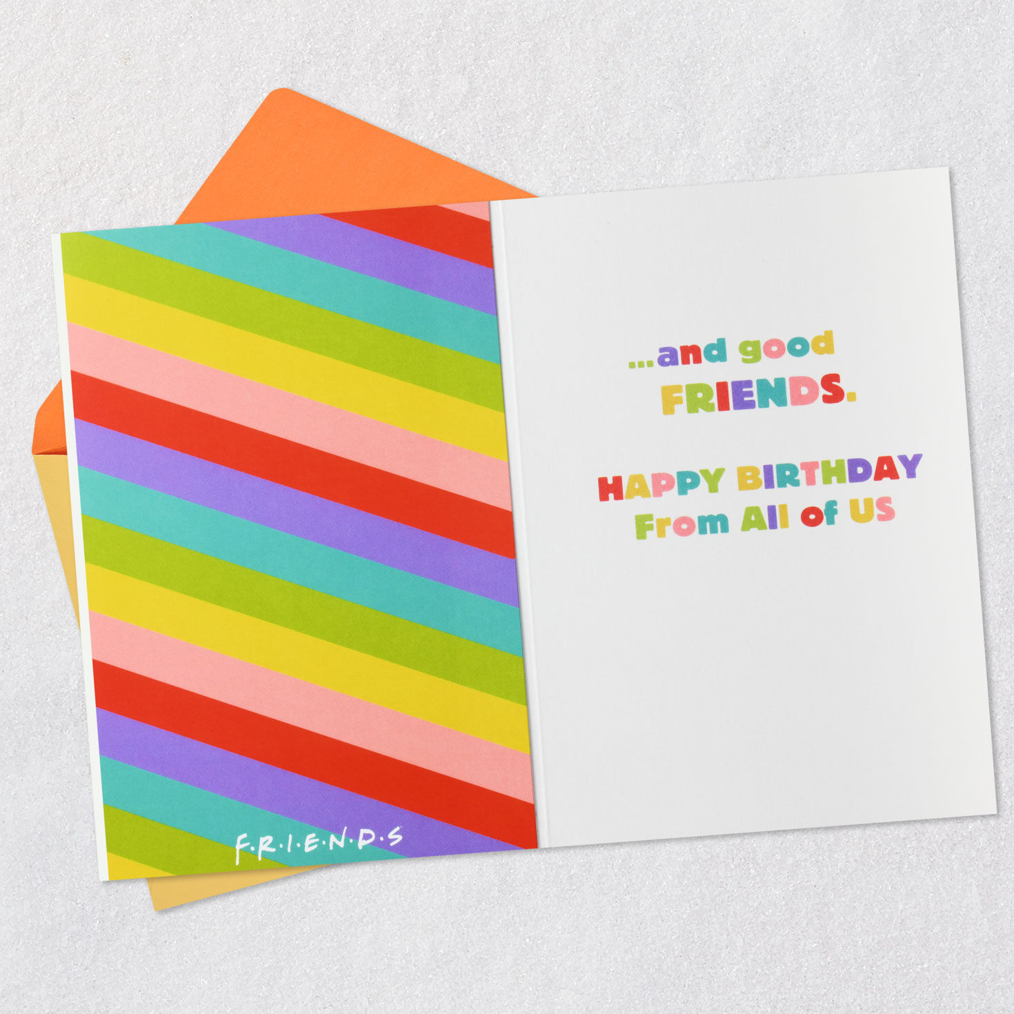 Friends™ Good Food and Laughs Funny Birthday Card From Us for only USD 3.99 | Hallmark