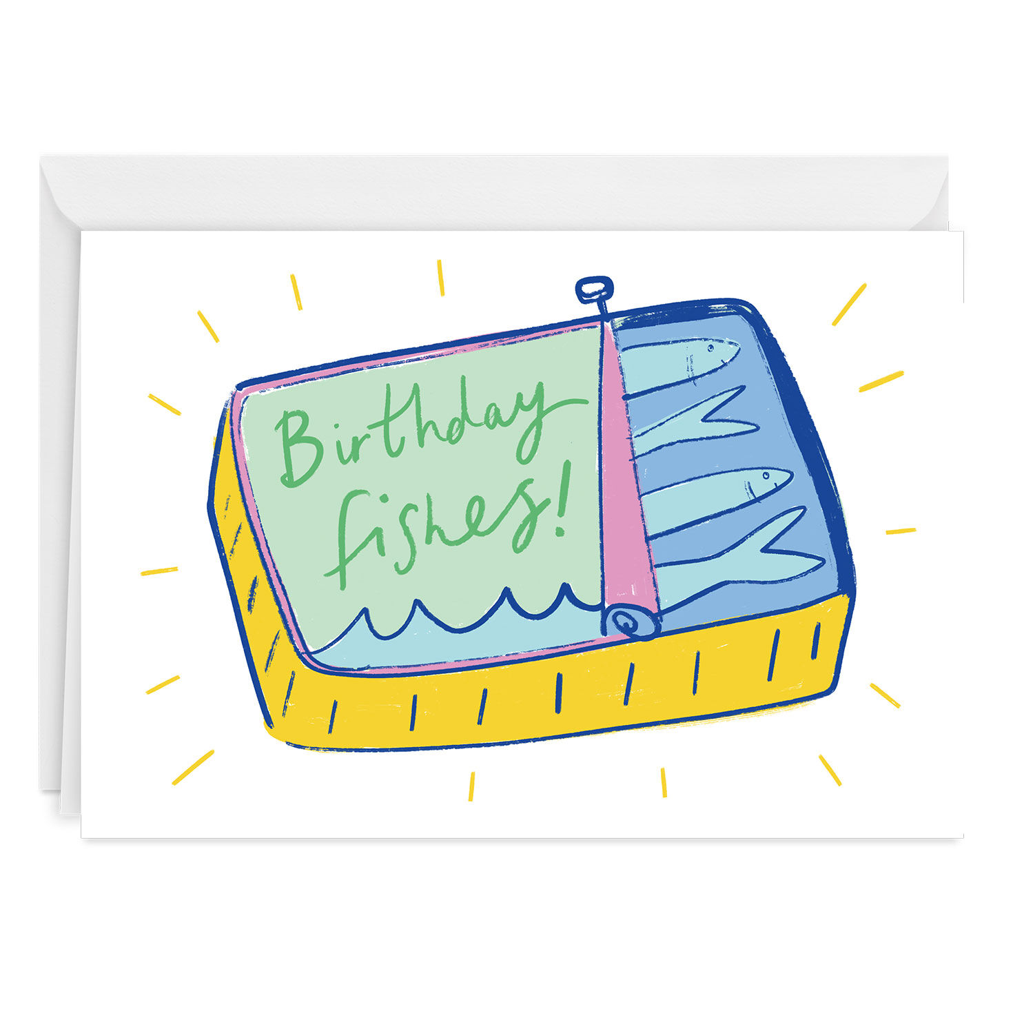 Silly Sardines Funny Custom Birthday Card