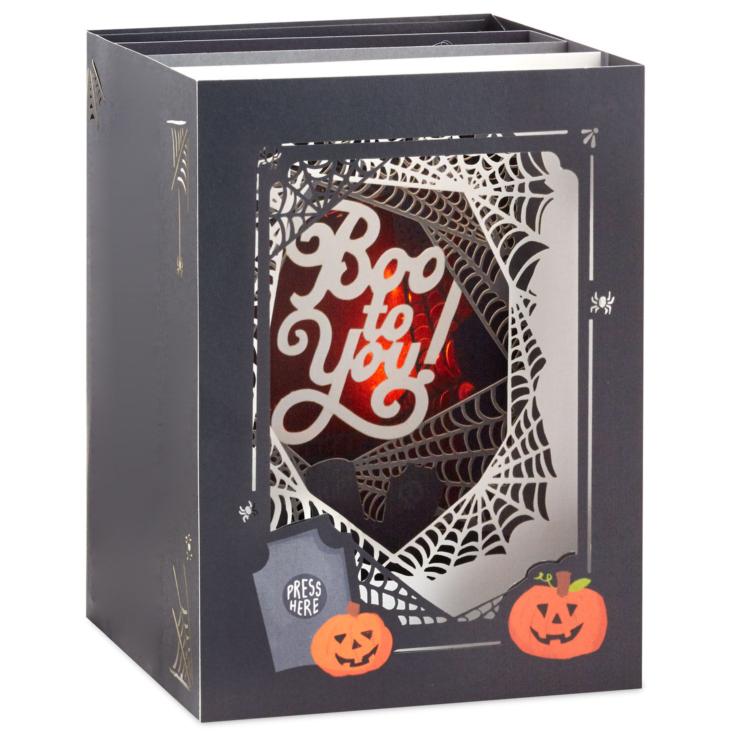 Boo to You Musical 3D Pop-Up Halloween Card With Light
