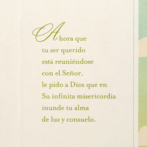 Light and Comfort Spanish-Language Religious Sympathy Card, 