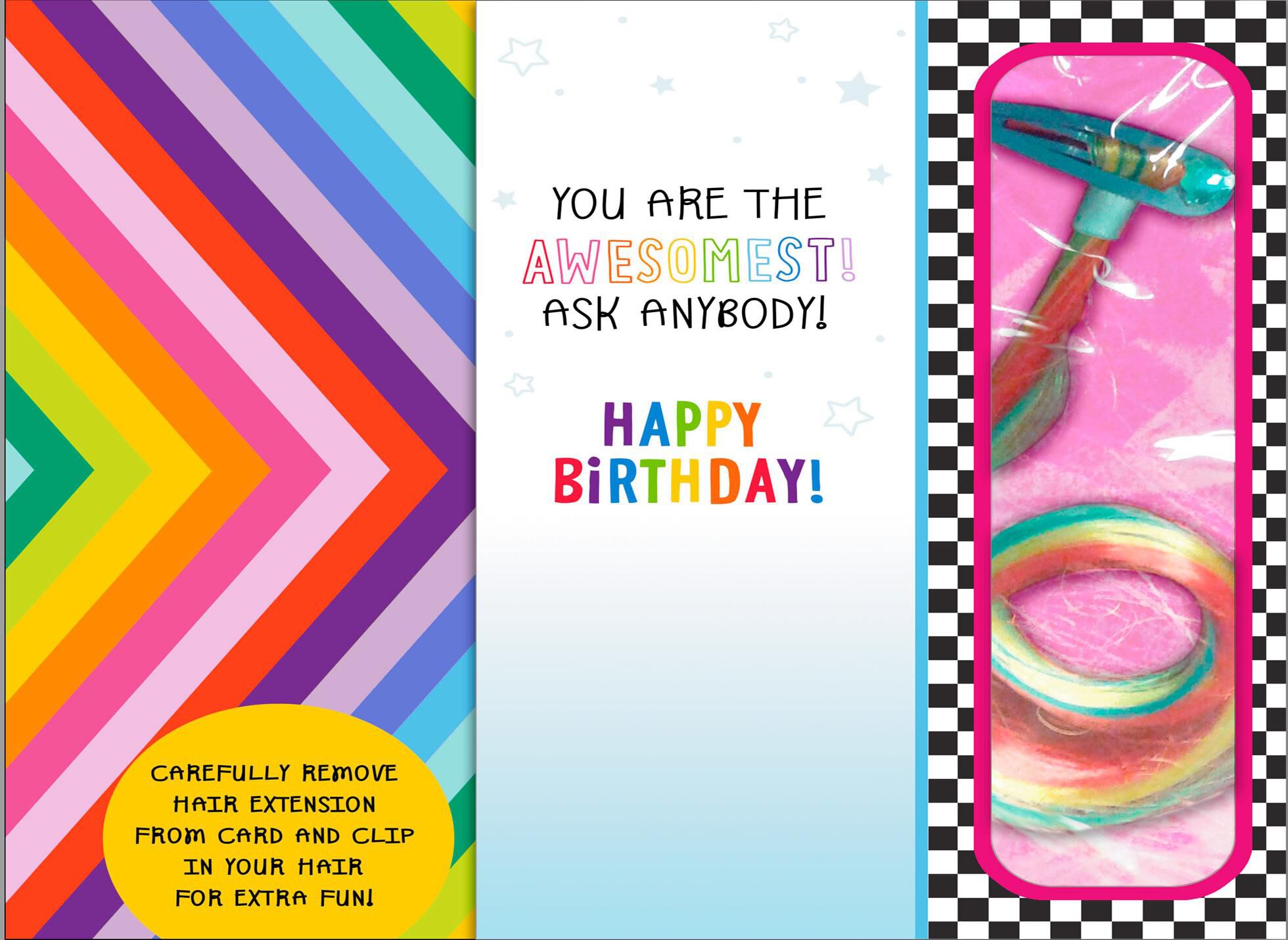 My Little Pony™ Awesomest Birthday Card With Hair Extension Clip