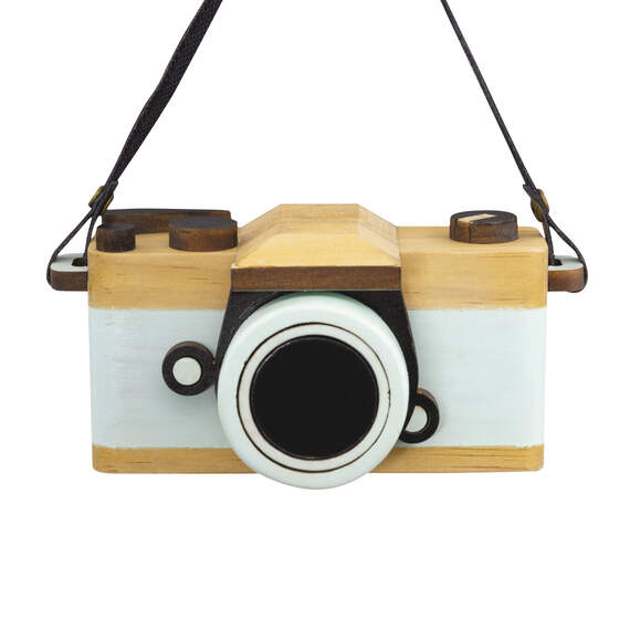 Retro Camera Wood Hallmark Ornament, , large image number 1