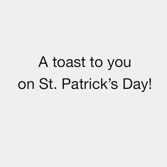 A Toast to You Funny St. Patrick's Day Card, , large image number 2