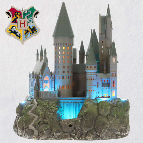Harry Potter™ Collection Hogwarts™ Castle Musical Tree Topper With Light, , large