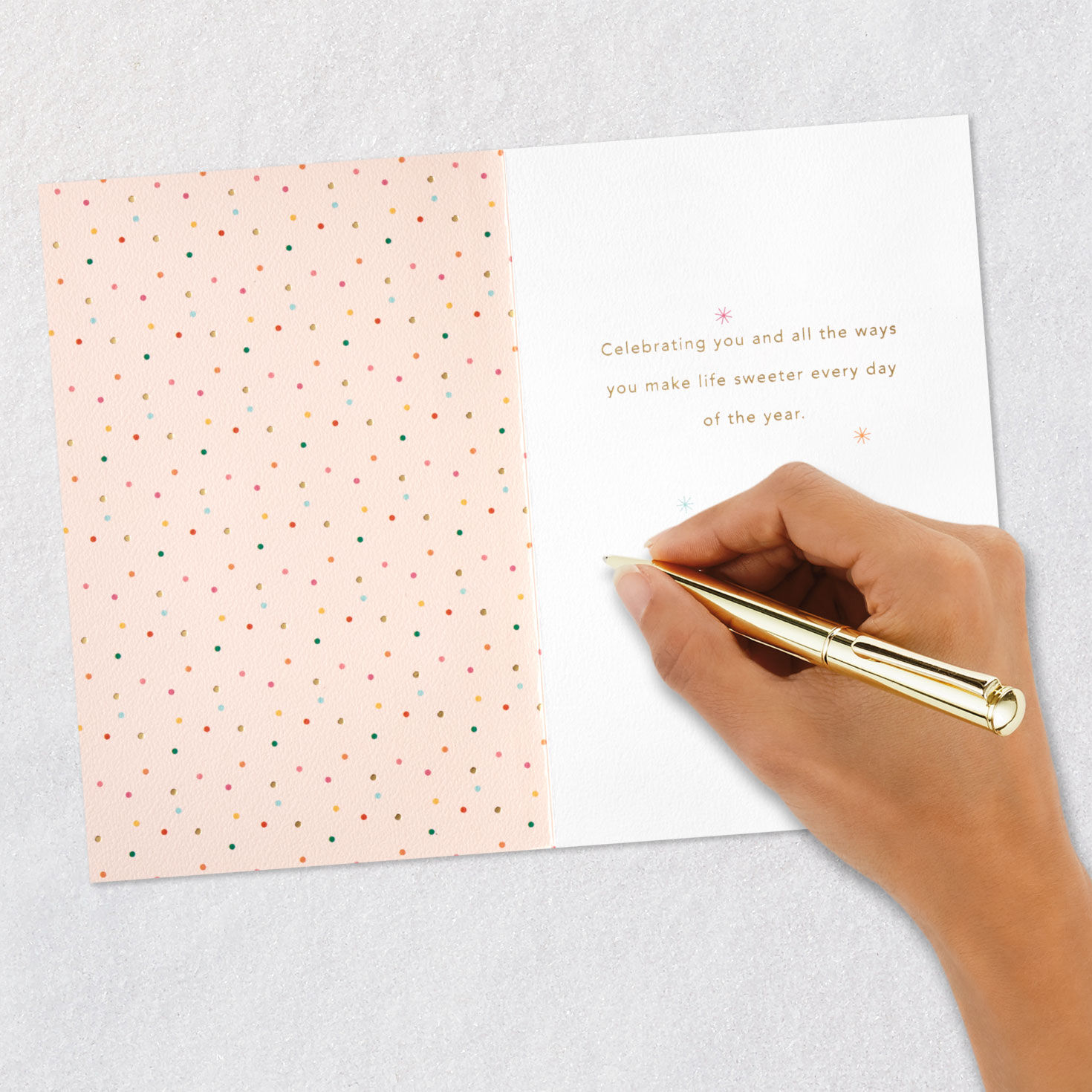 Upscale Cake Slice Birthday Card Signing card image number 6