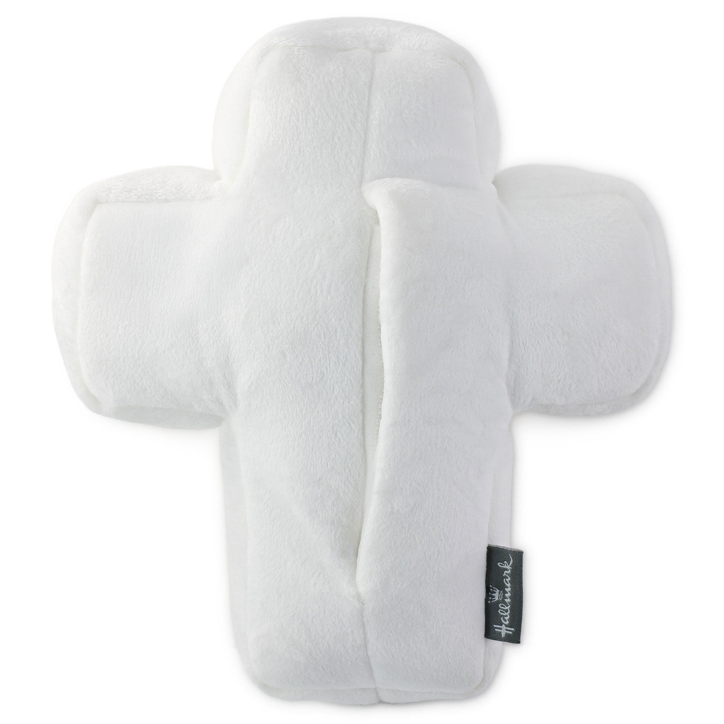 White Plush Cross Toy With Music back image number 2