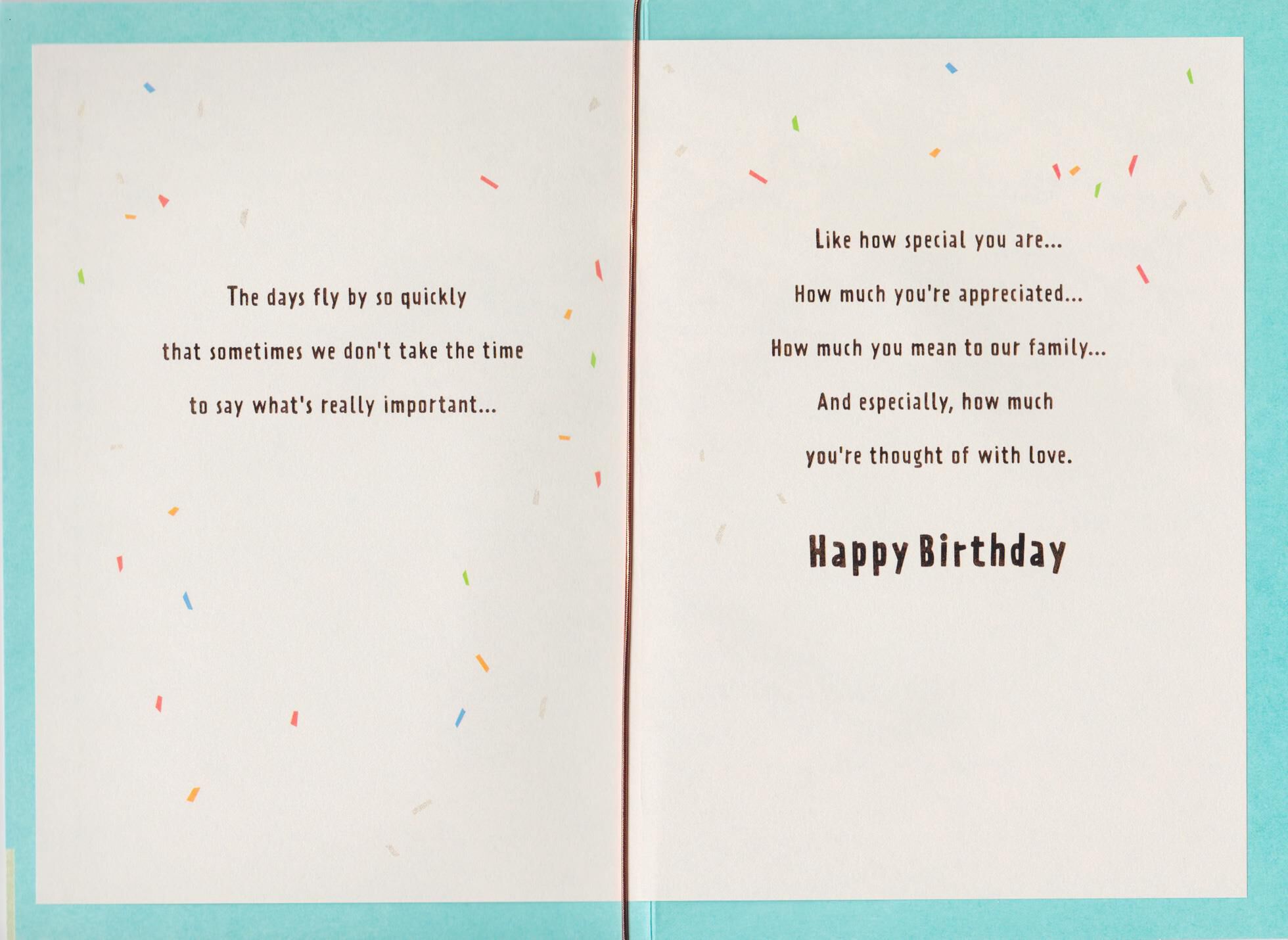 Layer Cake Birthday Card For Brother In Law Greeting