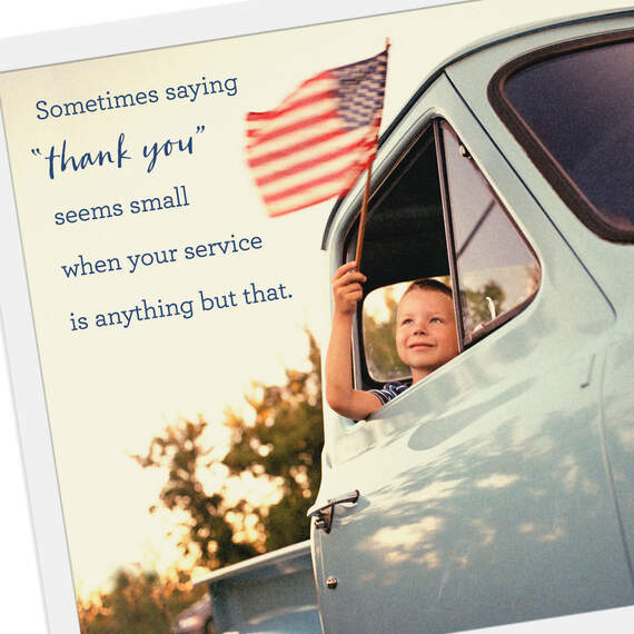 Sacrifice and Service Religious Veterans Day Card, , large image number 4