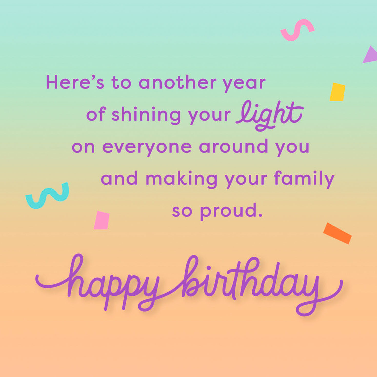 Candles and Confetti Daughter Birthday Card Sentiment image number 3