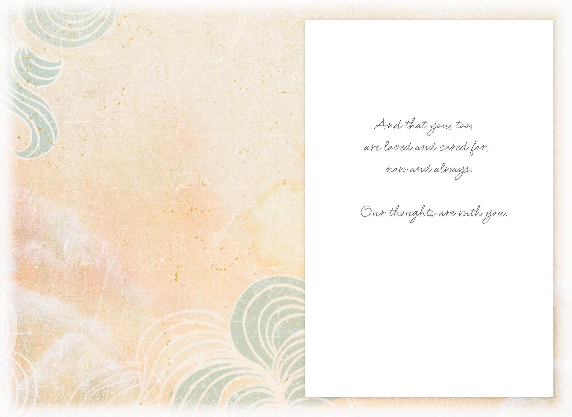 Seashells Wishing You Comfort Sympathy Card