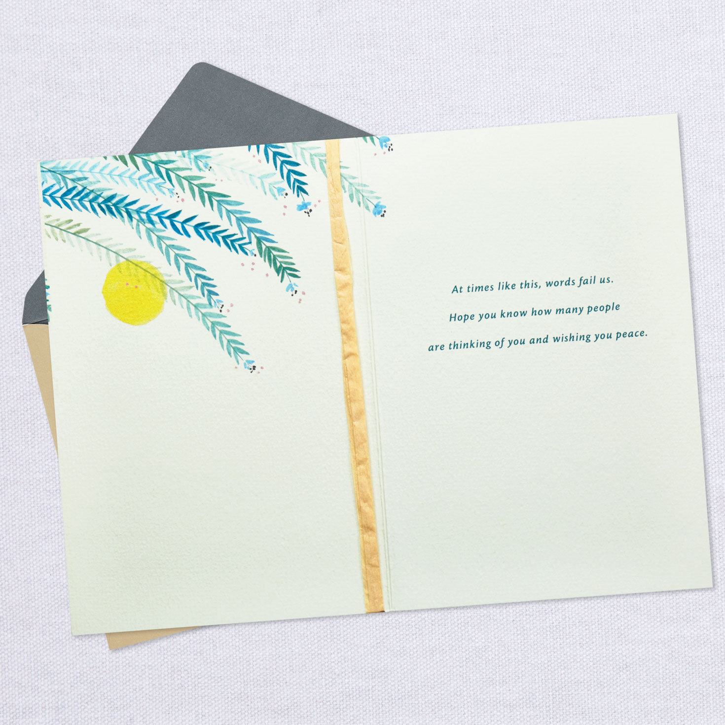 Wishing You Peace Sympathy Card for Loss of Son, , large image number 3