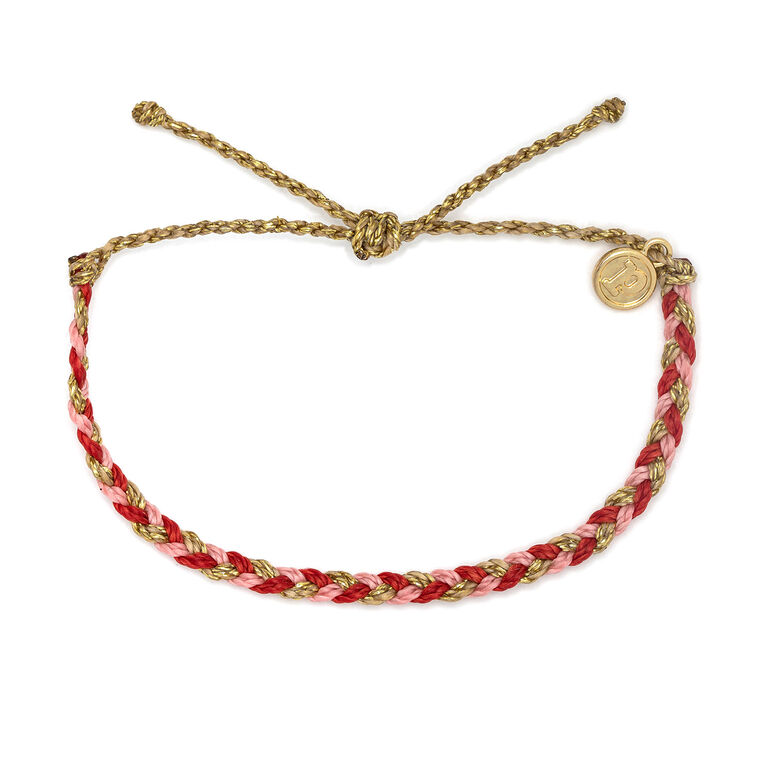 Pura Vida Red Cross XOXO Mixed Mini Braided Bracelet, , large image number 1