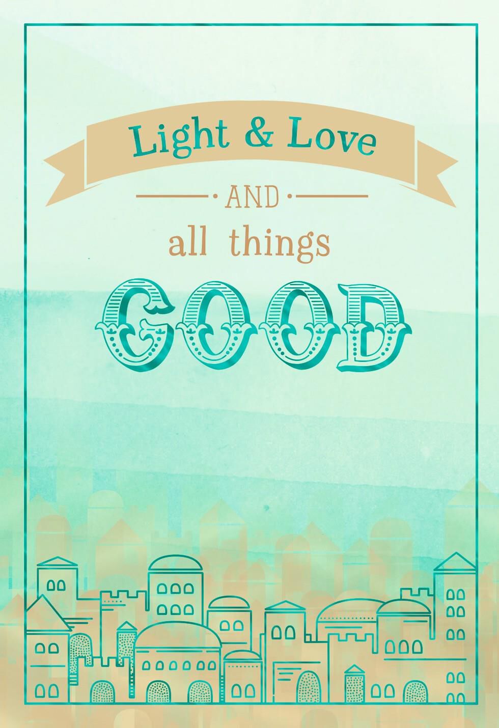 Love and Light Hanukkah Card