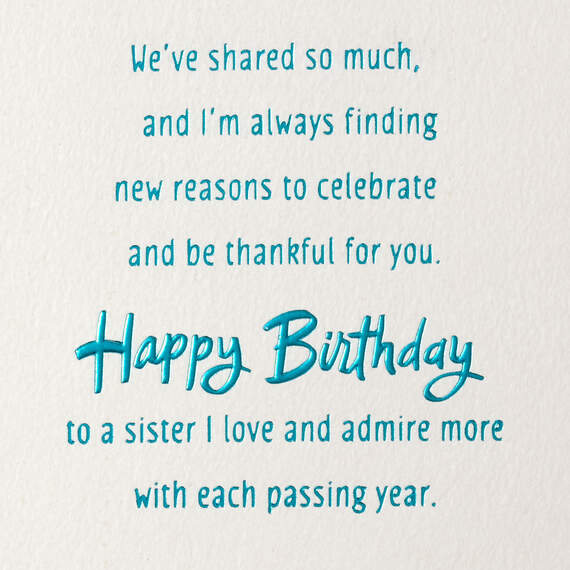 I Love Celebrating You Birthday Card for Sister, , large image number 3