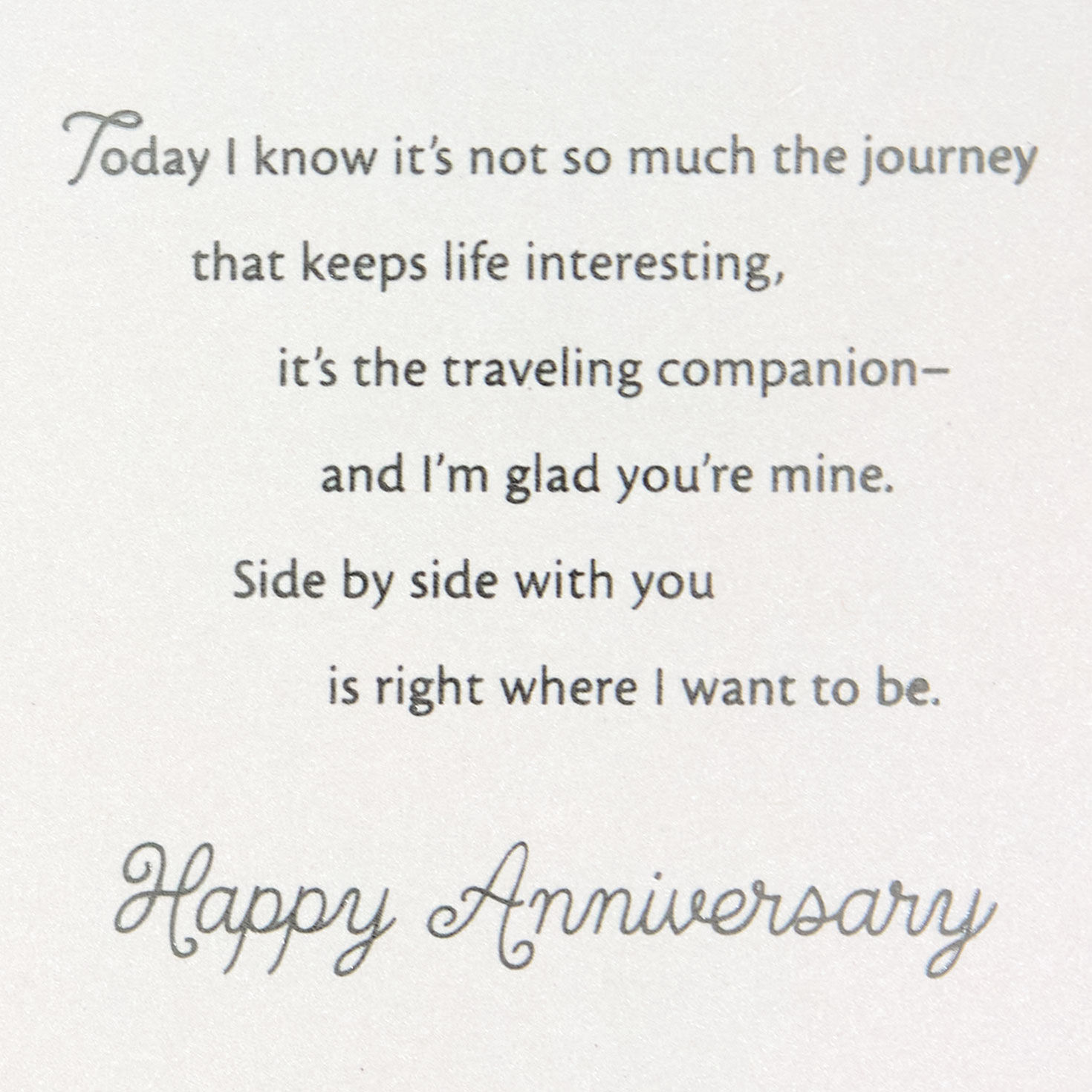 Mint Green Heart 25th Anniversary Card for Wife Sentiment image number 3