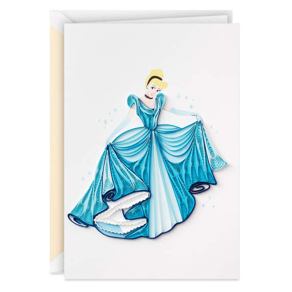Disney Princess Cinderella You Sparkle Quilled Paper Handmade Card, , large image number 1