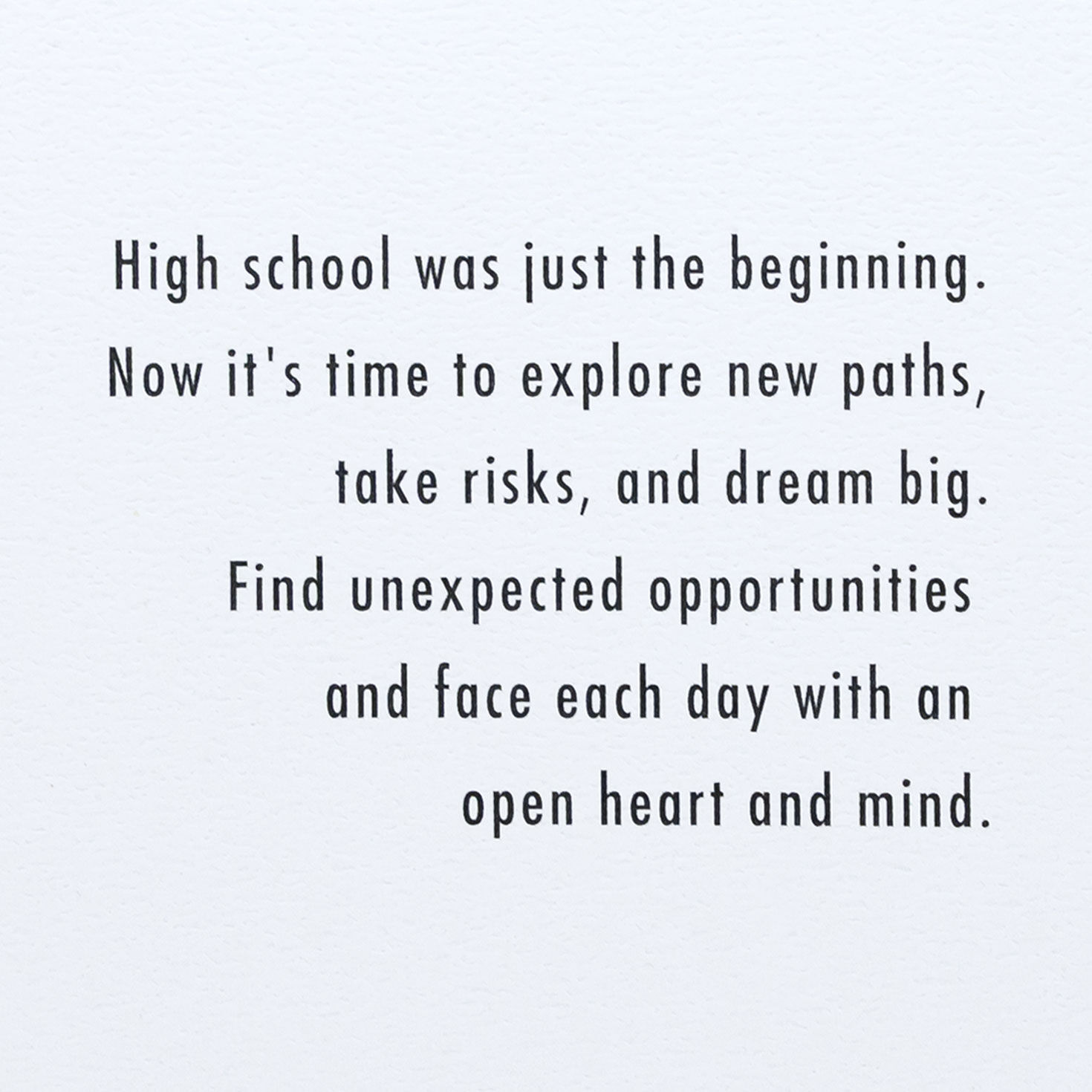 Monochrome Banner High School Graduation Card Sentiment image number 2