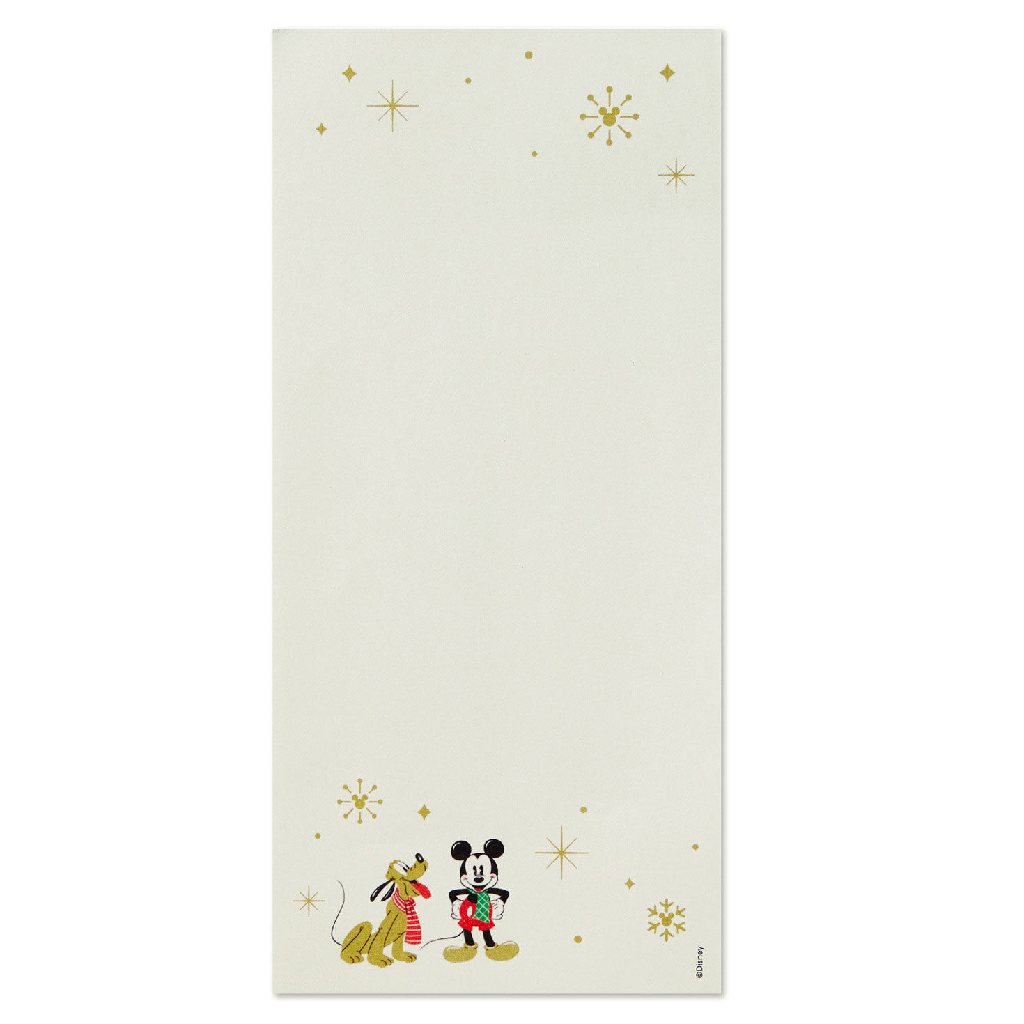 Mickey and Pluto Ivory Long Note Pad package front image number 6