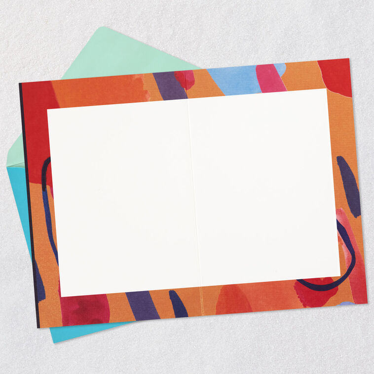 Abstract Print Lettering Blank Thank You Card, , large image number 2