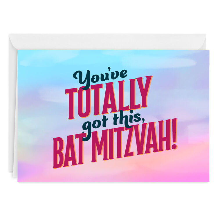 Bat Mitzvah Custom Congratulations Card