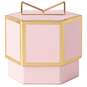 Pink With Gold Trim Small Gift Box, , large image number 1