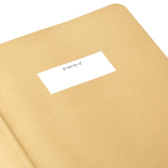 Gold Toile on Aqua Hardback Notebook, , large image number 4