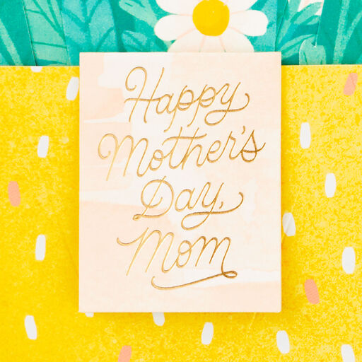 Daisy Bouquet 3D Pop-Up Mother's Day Card for Mom, 