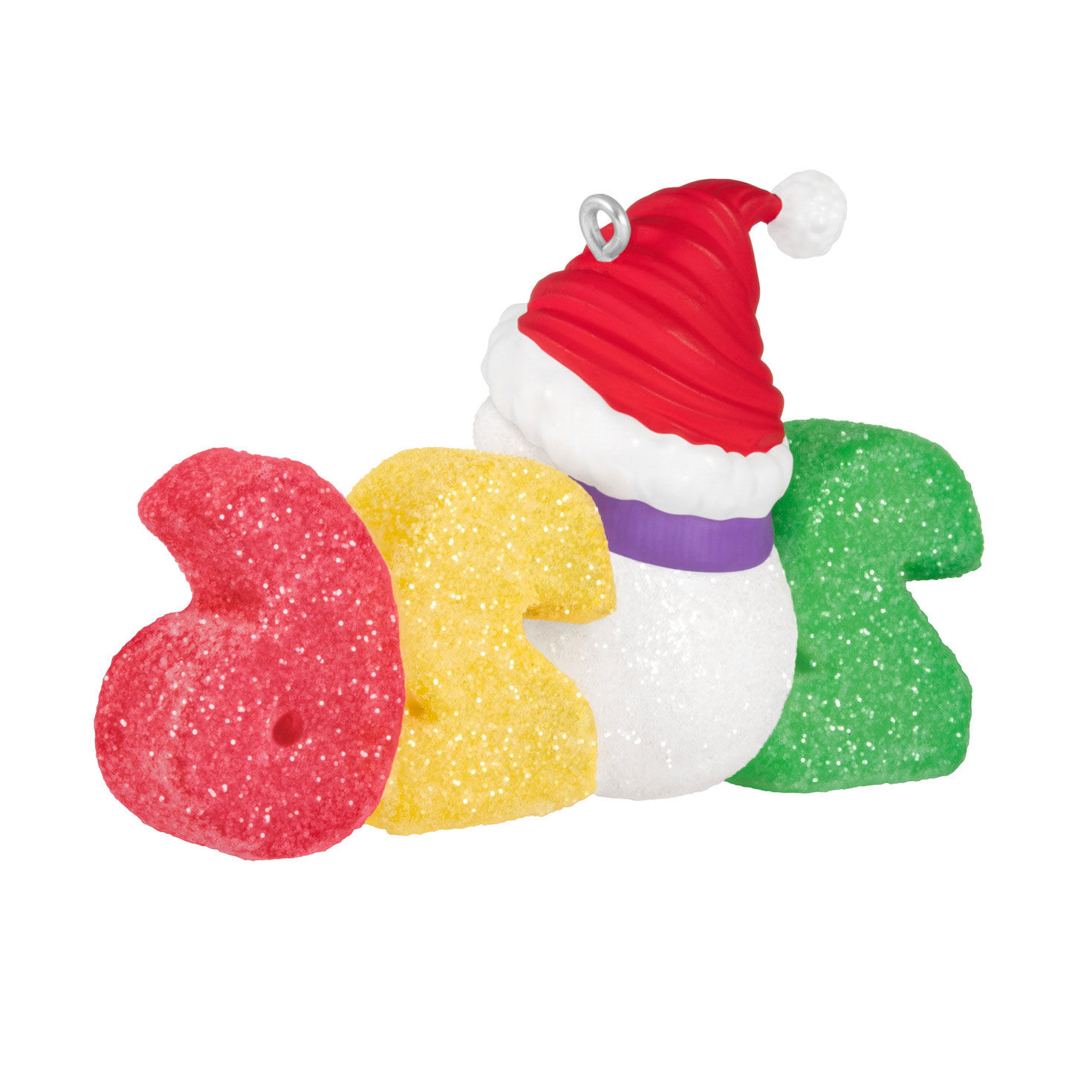 Snowman Gumdrop Numbers 2026 Keepsake Ornament Back image number 6