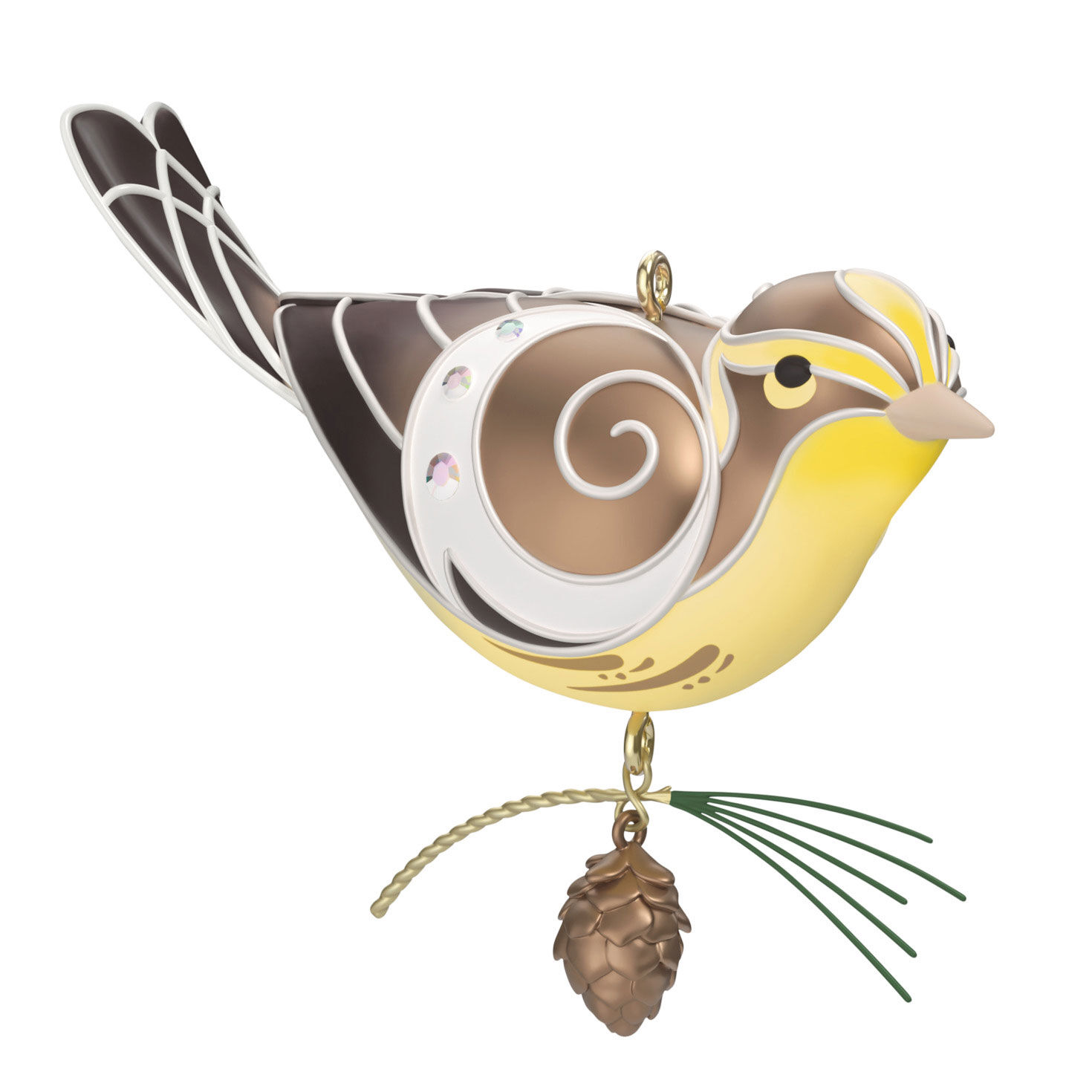 The Beauty of Birds Lady Blackburnian Warbler Ornament