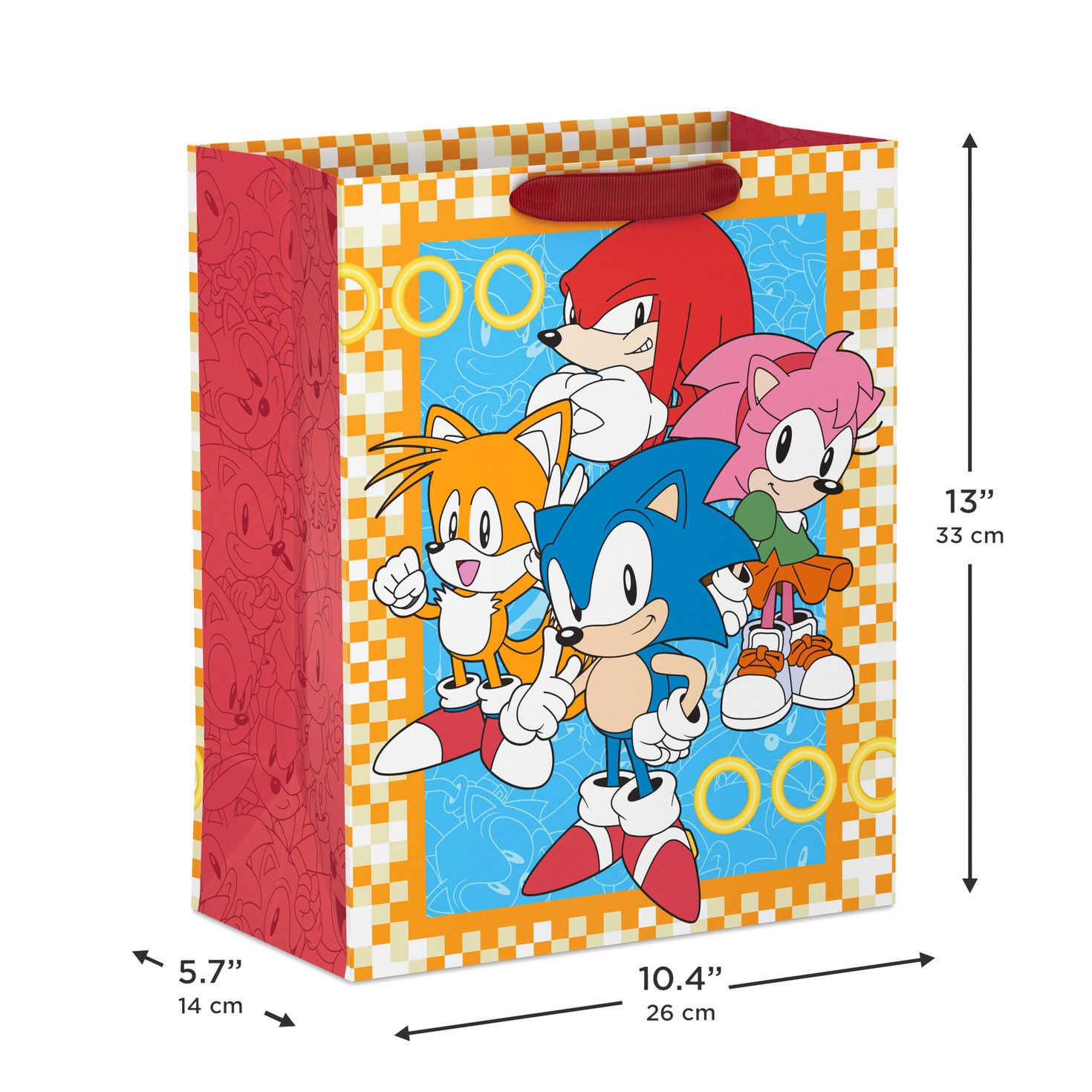 Sonic, Tails and Friends Large Gift Bag Measurement image number 3