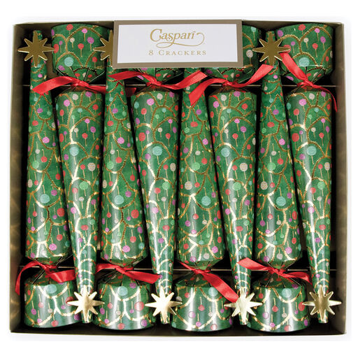 Caspari Merry and Bright Christmas Crackers, Set of 8, 