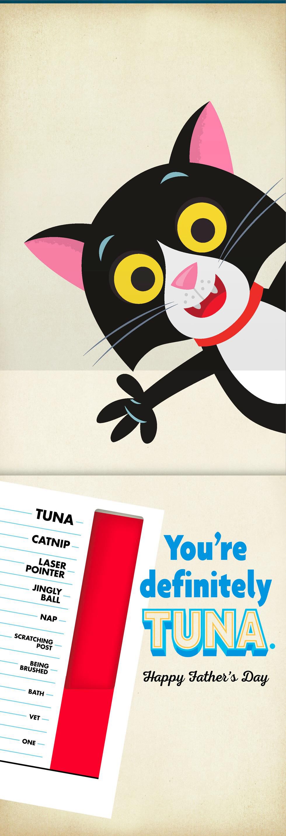 One to Tuna Funny Pop Up Father's Day Card