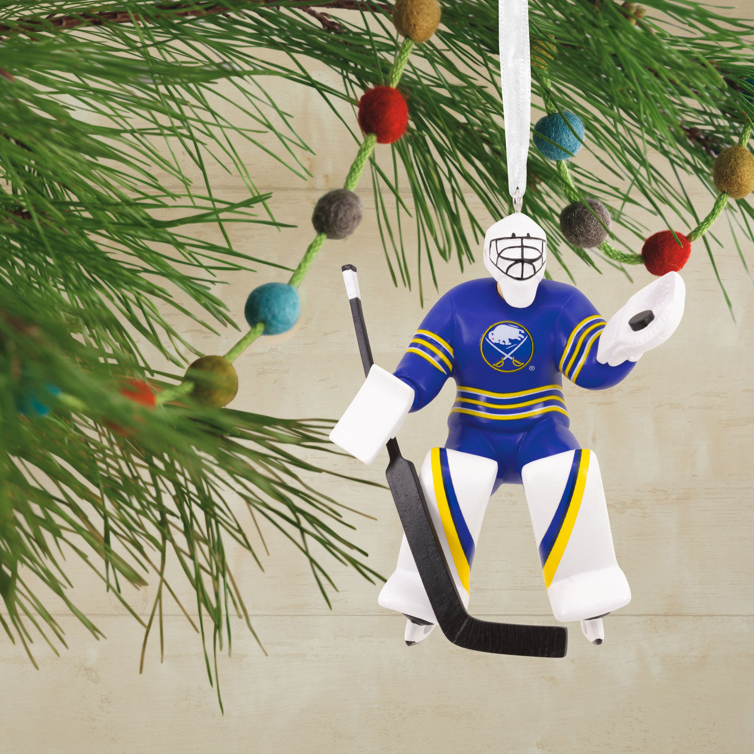 NHL Buffalo Sabres&reg; Goalie Hallmark Ornament, , large image number 2