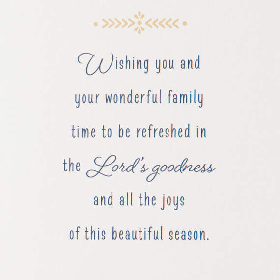 Christmas Blessings Religious Christmas Card for Pastor and Family, , large image number 2