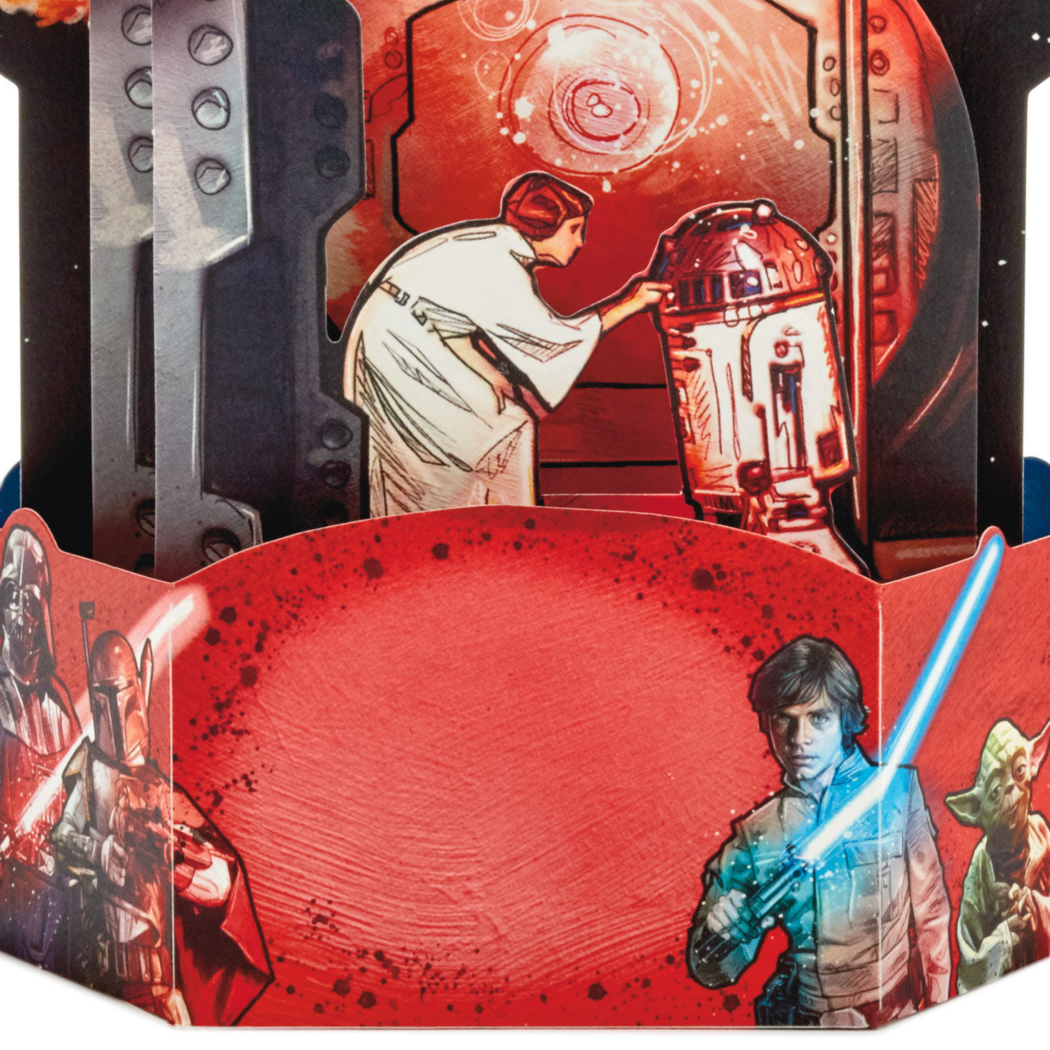 Star Wars A New Hope Pop-Up Musical Birthday Card Card back Detail image number 4
