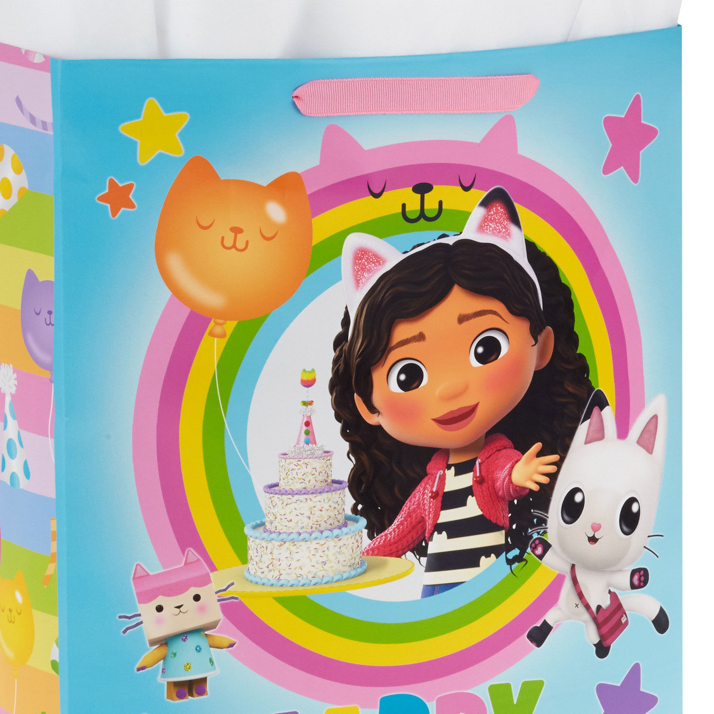 15.5" DreamWorks Animation Gabby's Dollhouse Extra-Large Birthday Gift Bag With Tissue Paper, , large image number 4