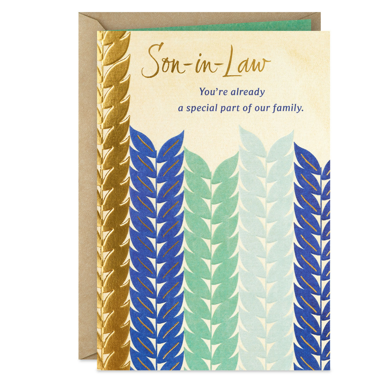 You're a Special Part of Our Family Wedding Card for Son-in-Law